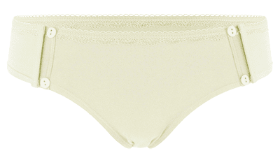 Clip-Knix Standard Pure Cotton Women Underwear, Button Underwear, Patented and Front Fastening Knicker, Cozy and Comfortable
